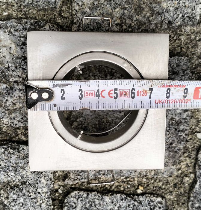 Spot / Aro / Foco de Embutir Fixo em Níquel