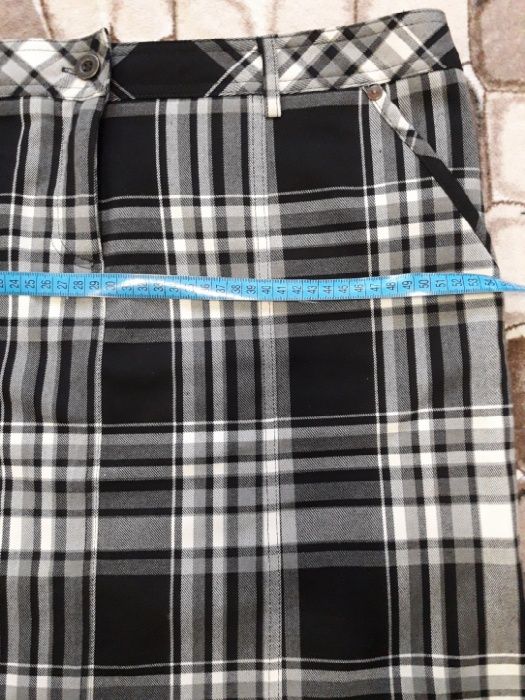 Юбка стрейч в клетку bpc, bonprix