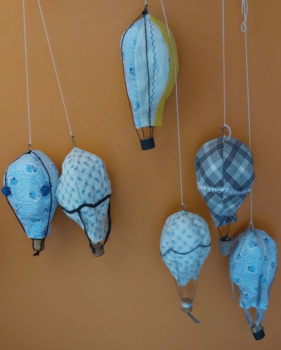Hand made, pokój dziecka, ozdoby dekoracja chmurki, balony pod sufit