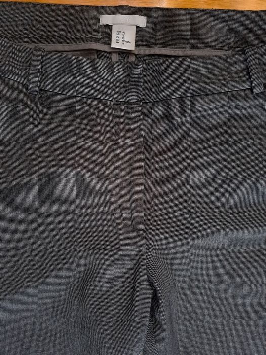 H&M szare melanż klasyczne spodnie damskie r. 42