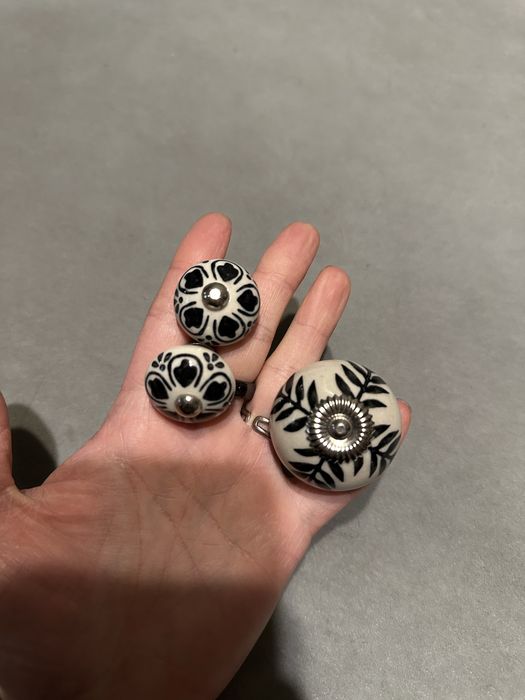 Ручки змінні керамічні для шаф та шухлядок