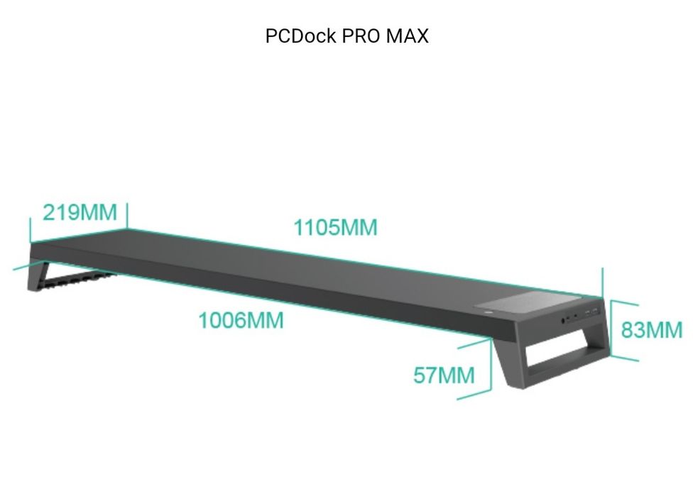 Monitor Stand Riser LanQ PCDock Pro Max