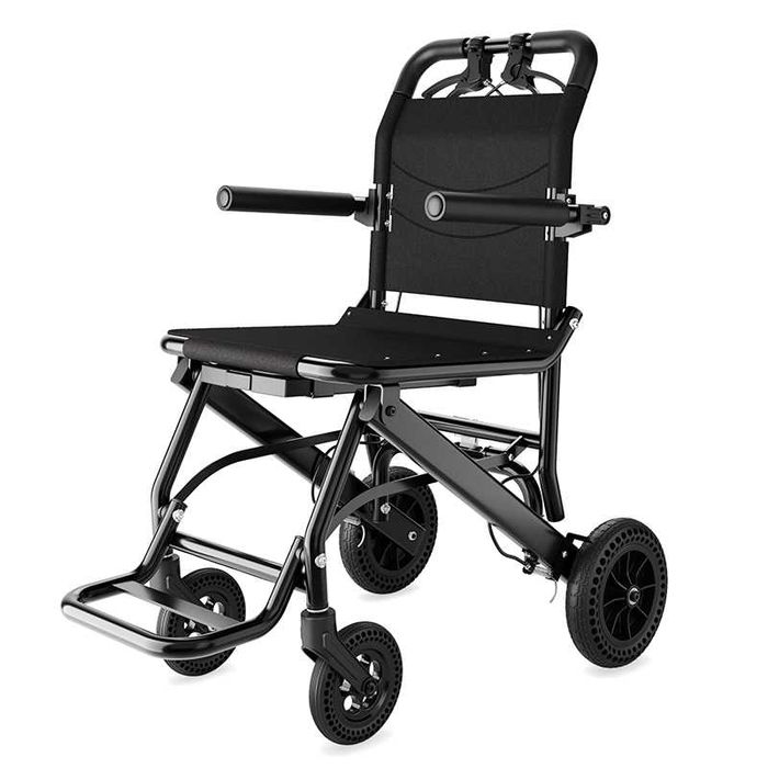 wózek inwalidzki składany - złożony bardzo mały