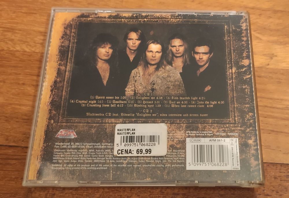 Masterplan "Masterplan" płyta CD i materiały dodatkowe