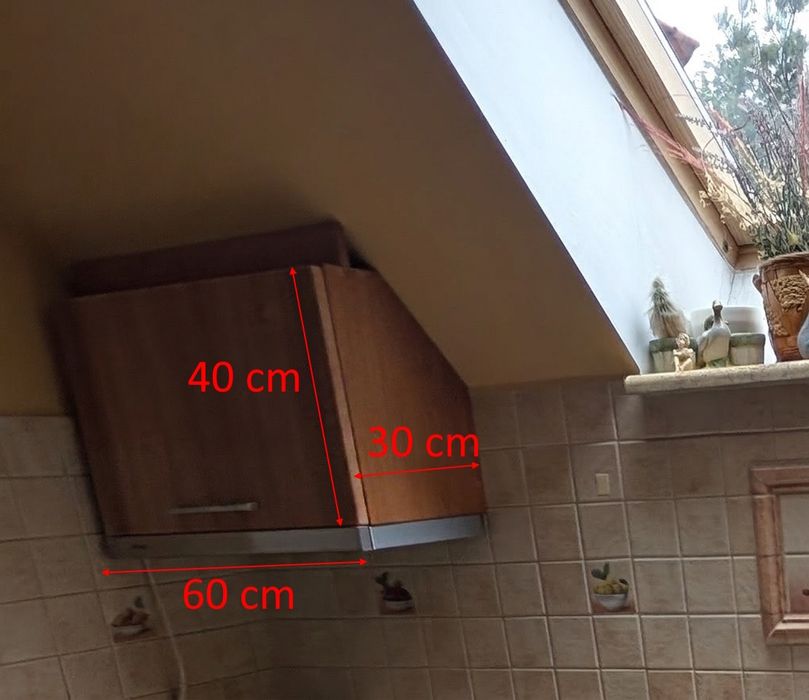 Meble kuchenne używane + okap + zlew + kran