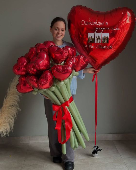 Оформлення бізнесу до дня Святого Валентина. Гелієві кульки, доставка