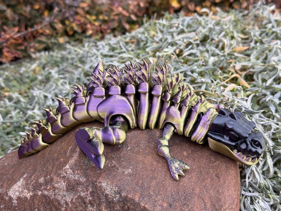 Godzilla 3D – szkielet tytana, ruchoma figurka 3D z otwieraną paszczą