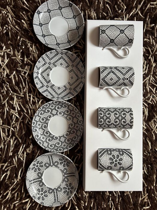 Conjunto 4 Chávenas Café com Pires Calçada Portuguesa