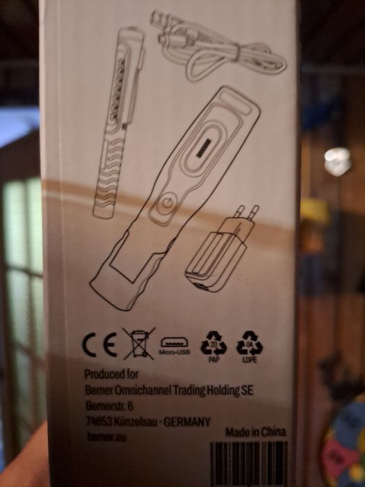 Latarka lampa Warsztatowa berner plus pen