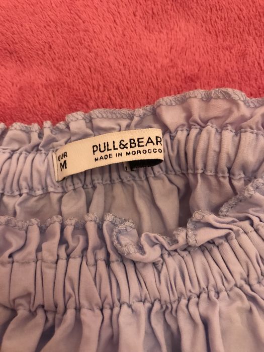 Top azul claro com elástico