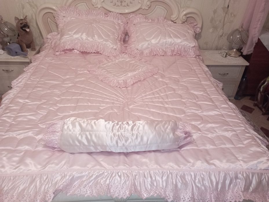 Комплект покривало двоспальне