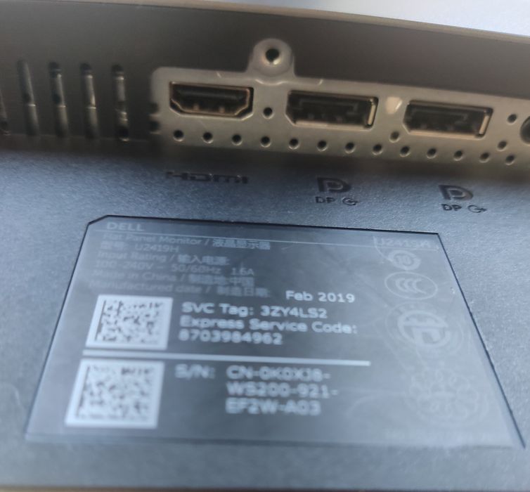 Dell UltraSharp U2419H 23.8" LED IPS FullHD