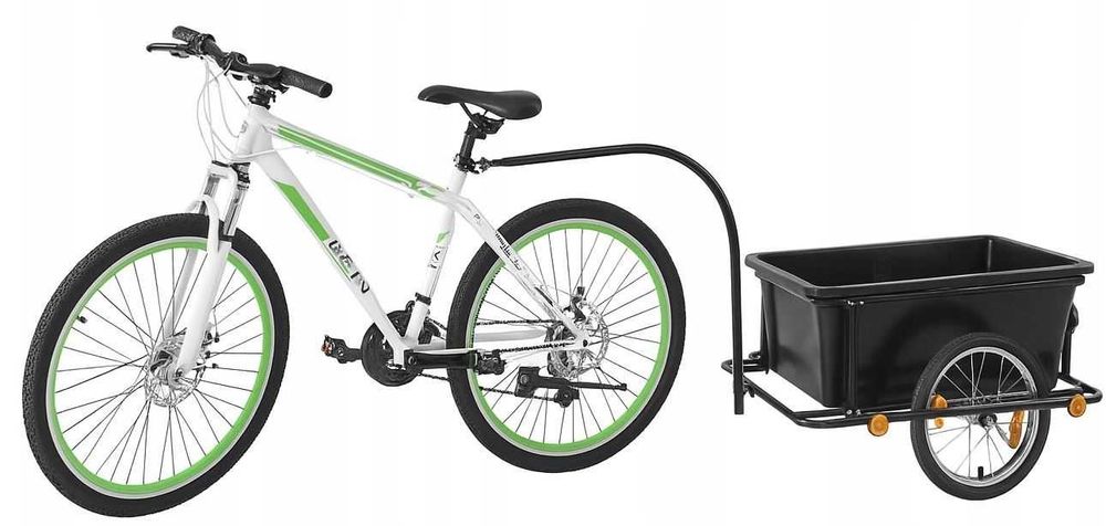 Wózek taczka ogrodu przyczepka rowerowa transportowa ogrodowa bagażnik rowerowy