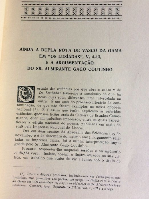 Ainda a dupla rota de Vasco da Gama em "Os Lusíadas", V, 4-13