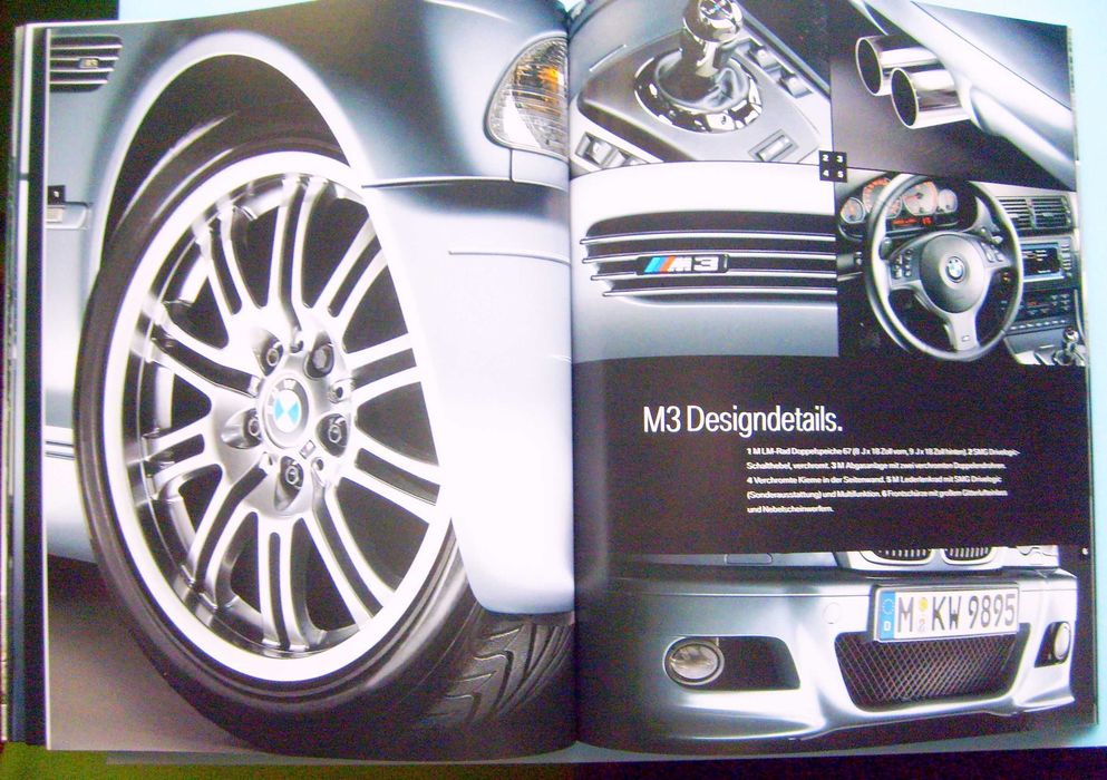 BMW M3 E46 Coupe & Cabrio 2005 - prospekt 80 str., stan BDB  *przesyłka GRATIS !
