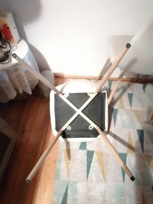 Conjunto de 3 cadeiras estofadas