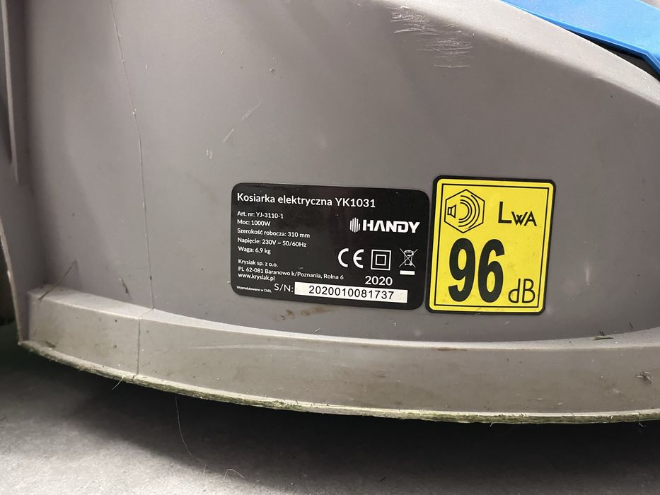 Kosiarka elektryczna HANDY YK1031 1000W – kompletna – 50 zł