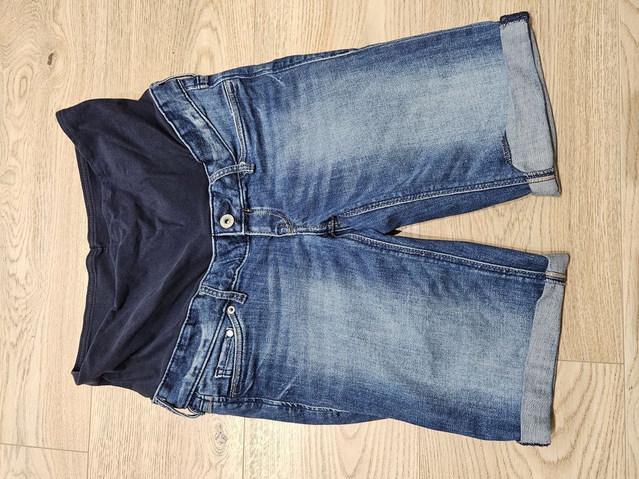 Spodenki krótkie jeansowe ciążowe H&M 36 S