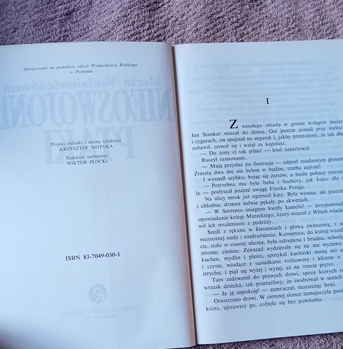 Maria Rodziewiczówna. Nieoswojone ptaki. Resovia, 1991 r. Wydanie I.