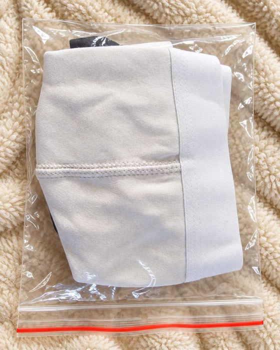 ASOS DESIGN Jockstrap L – białe męskie slipy z czarnymi paskami, bawełna