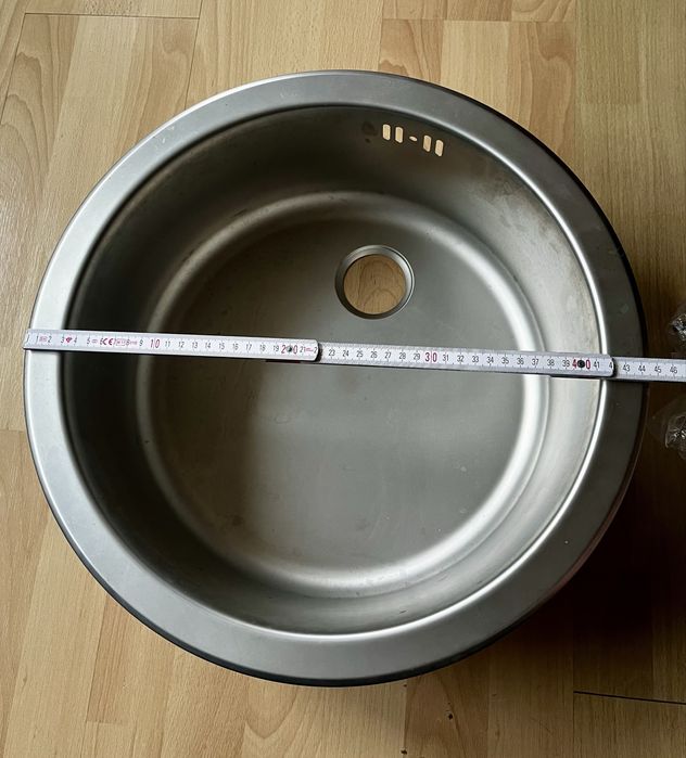 Alveus zlewozmywak okrągły nowy 45x15 satynowy