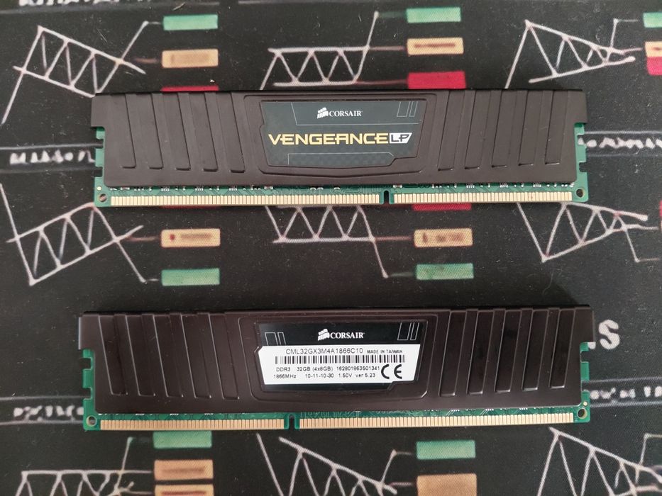 Memórias RAM Corsair Vengeance LP DDR3 16GB 1866MHz C10