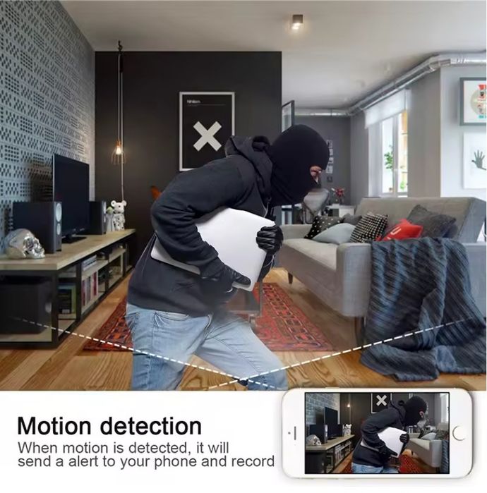 WiFi 2.4 Ghz IP камера годинник Full HD 1080P внутрішнього відеоспостереження з датчиком руху