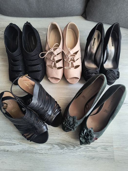 5 par butów damskich rozm. 40 – wyprzedaż szafy