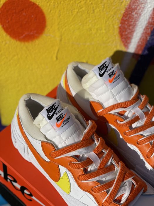 Nike Blazer Low x Sacai Magma Orange