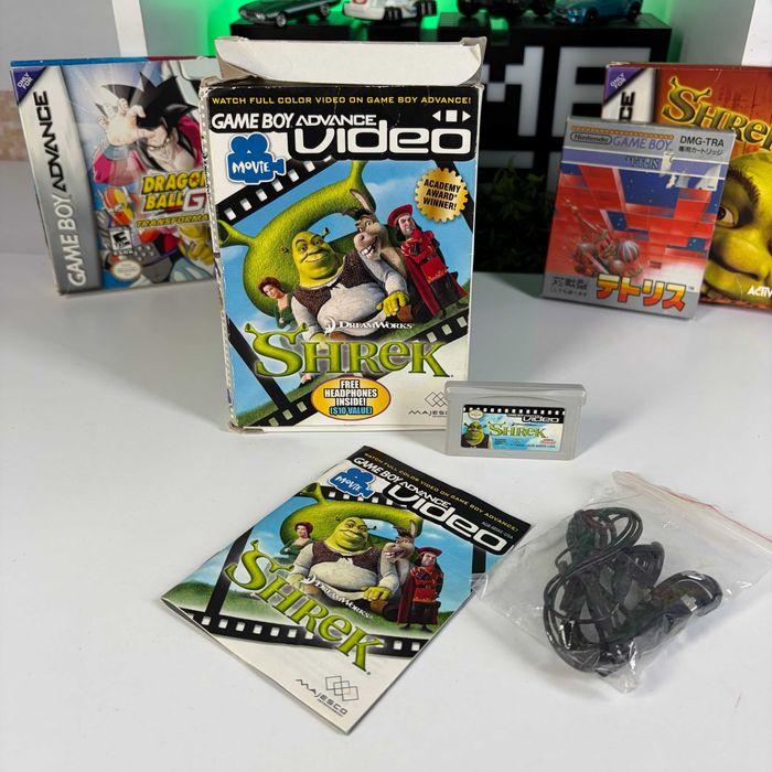 Фільм Nintendo Game Boy Advance Video DreamWorks Shrek Б/У Картридж фільм Шрек на геймбой адвенс асортимент ігри гейм бой