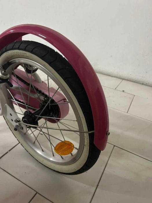 Bicicleta Criança 16'' B'TWIN Decathlon c/ Cesto e Porta-Bonecas