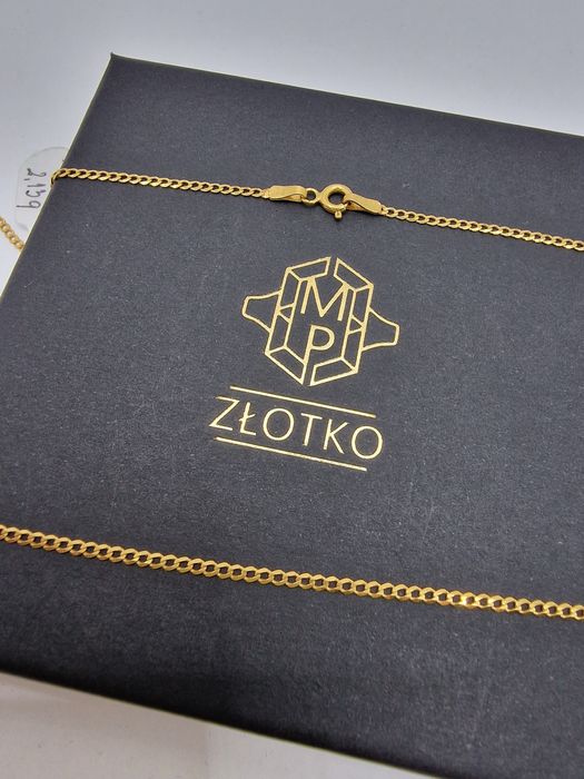 Łańcuszek PANCERKA złoto 585 14k