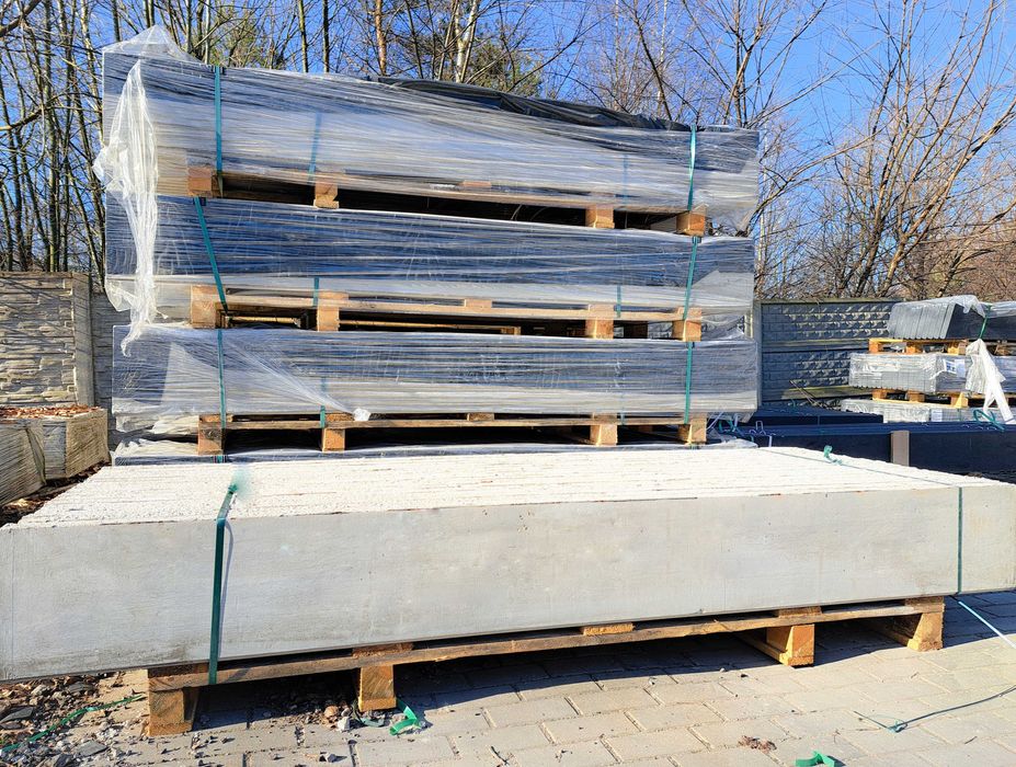 Podmurówka PŁYTA WIBROPRASOWANA BIAŁA 30 cm Łódź przęsło panel deska