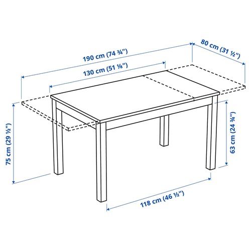 Mesa jantar extensivel 4-6-8 pax