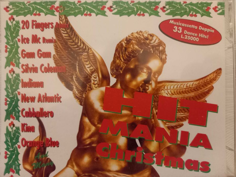 Dwie kasety magnetofonowe (MC) Hit Mania Christmas 1994 Orginał Włochy