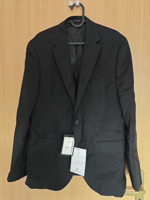 Marynarka Vistula Ancona czarna Super Slim 182/100