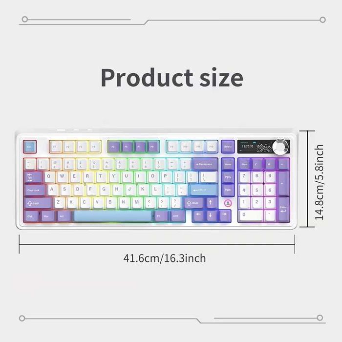 НОВАЯ Механичная клавиатура с экраном AJAZZ AK980 V2 100%