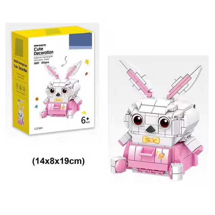 Nowe klocki konstrukcyjne Królik Szkatułka 241 elementów nie lego