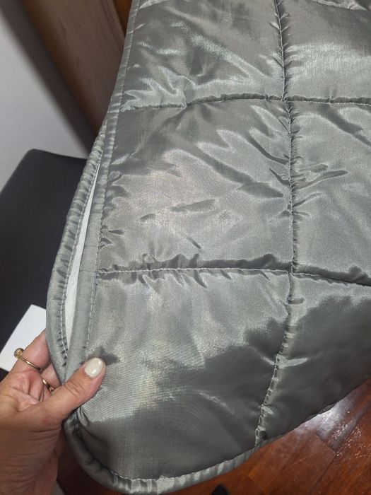 Hedredao acetinado para cama de solteiro