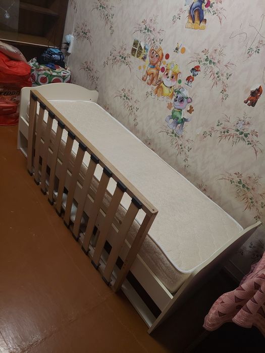 Дитяче ліжко-трансформер 3 в 1 від 0 до 10 років + 2 матраси