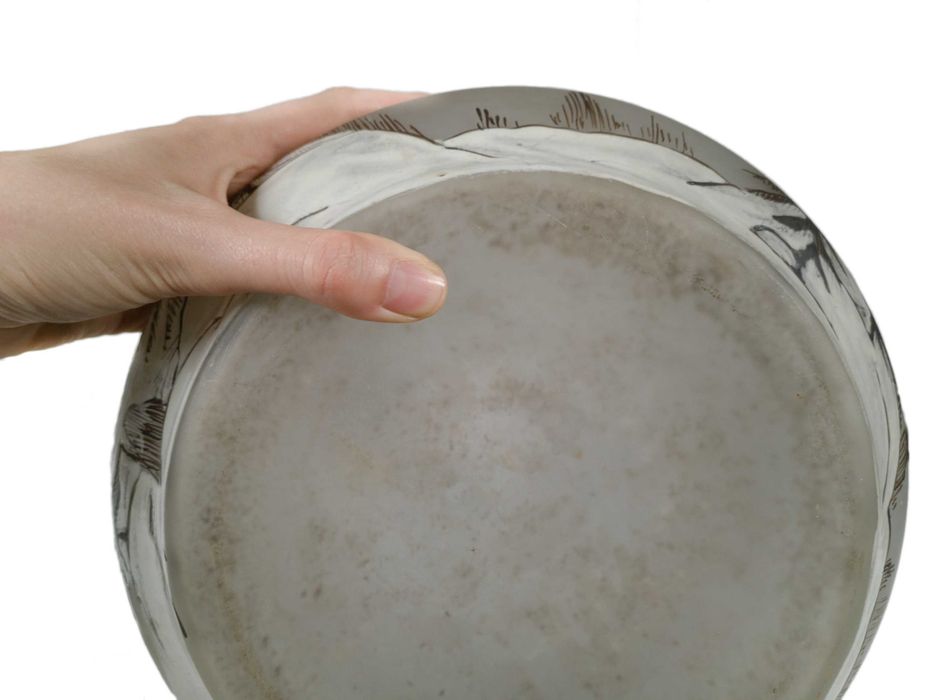 Vaso vidro Leune Arte Nova | século XX