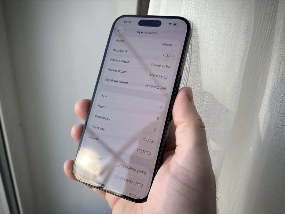 iPhone 15 Pro 128gb Black