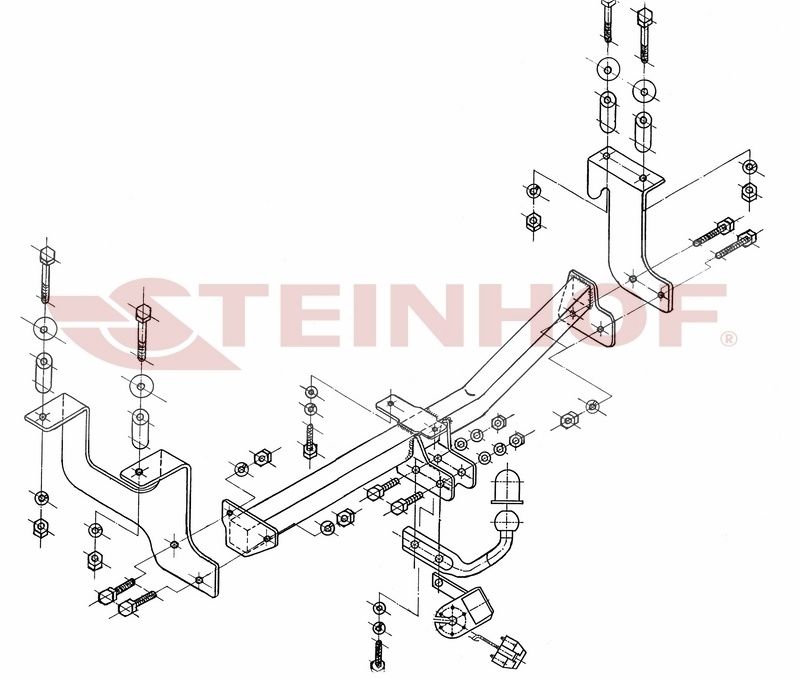 HAK HOLOWNICZY + Wiązka 7pin do Opel Agila od 2002 do 2008