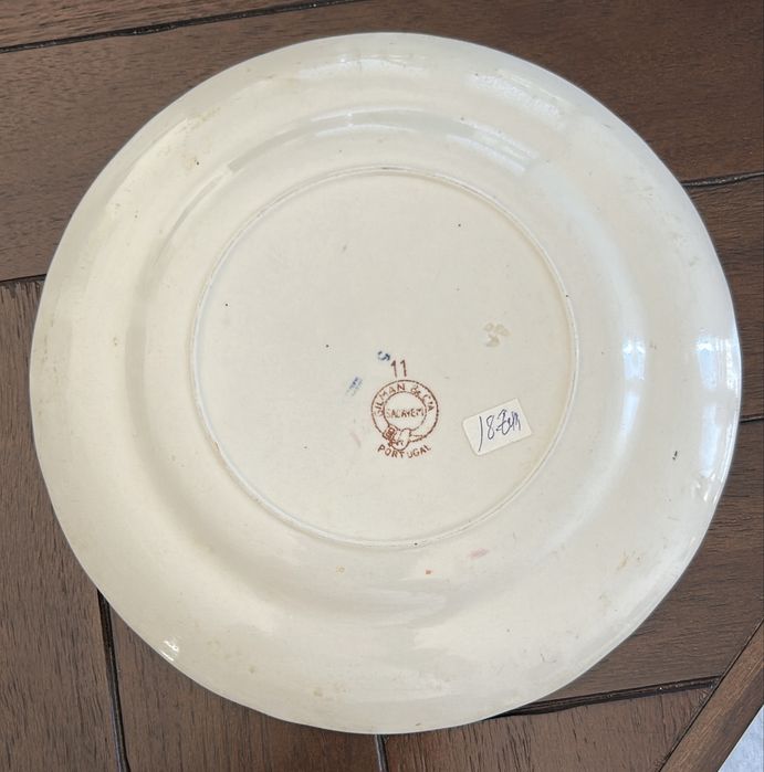 Prato 23 cm antigo