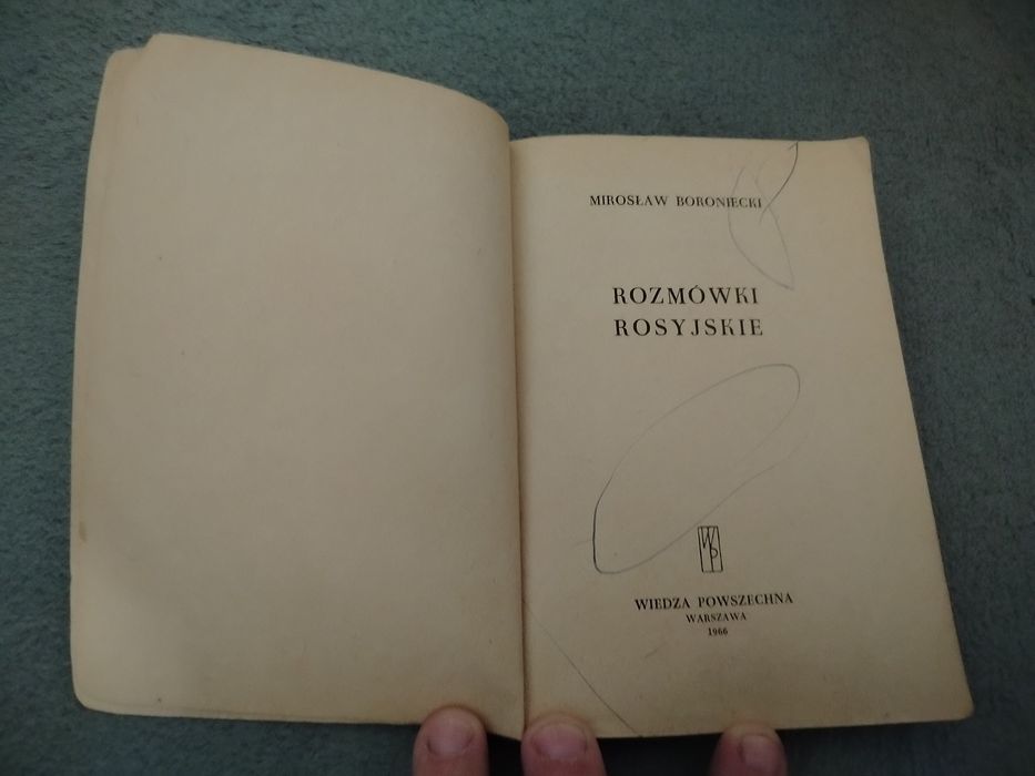 Stary słownik polsko-rosyjski i rozmówki