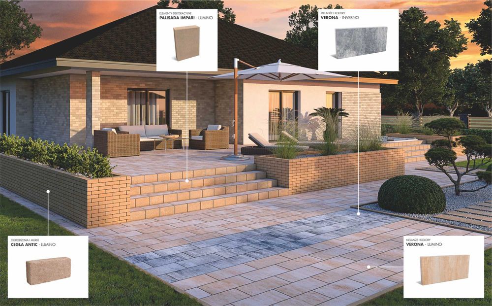 Kostka brukowa płyta Verona DROGBRUK, DOMBRUK, Projekt Gratis!!