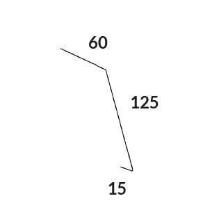 Obróbka blacharska, PAS NADRYNNOWY, połysk lub mat 2 m