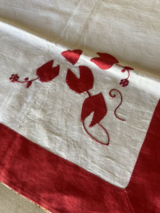 Toalha com bordado da Madeira,arte aplicada,antiga