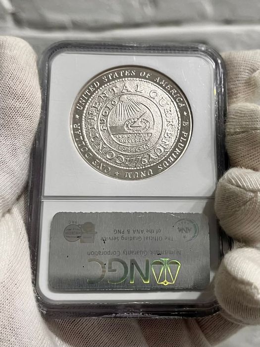 Долар 2006р. США. ФРАНКЛІН. СРІБЛО. ПРУФ. СЛАБ грейд PF69