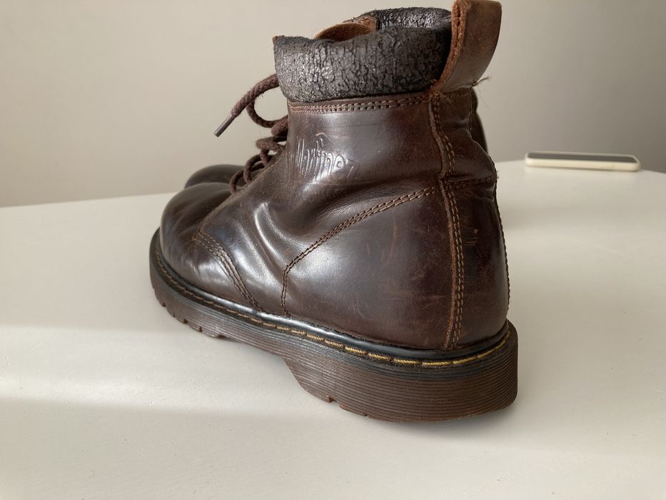 Botas vintage em pele